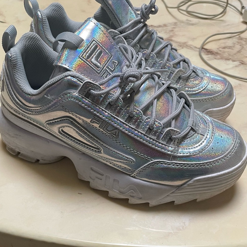Fila Iridescent Silver Sneakers